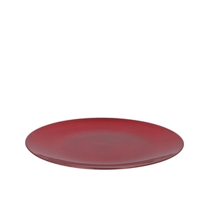Melamine Lisa Red Plate Round 33x33x2cm