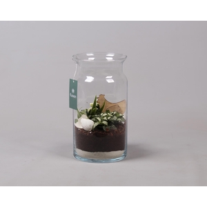 Pasen glazen melkbus met arrangement