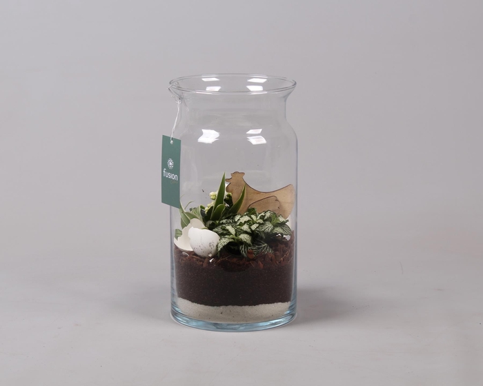 <h4>Pasen glazen melkbus met arrangement</h4>