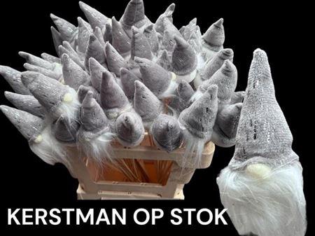 <h4>Kerstman Op Stok Grey White</h4>