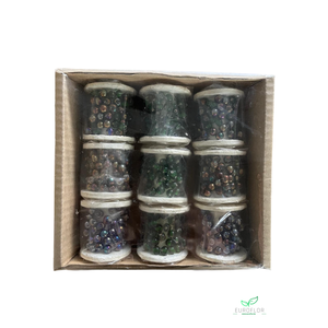 PARELDRAAD GROEN METALLIC