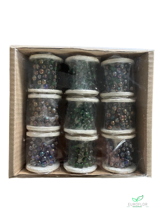 PARELDRAAD GROEN METALLIC