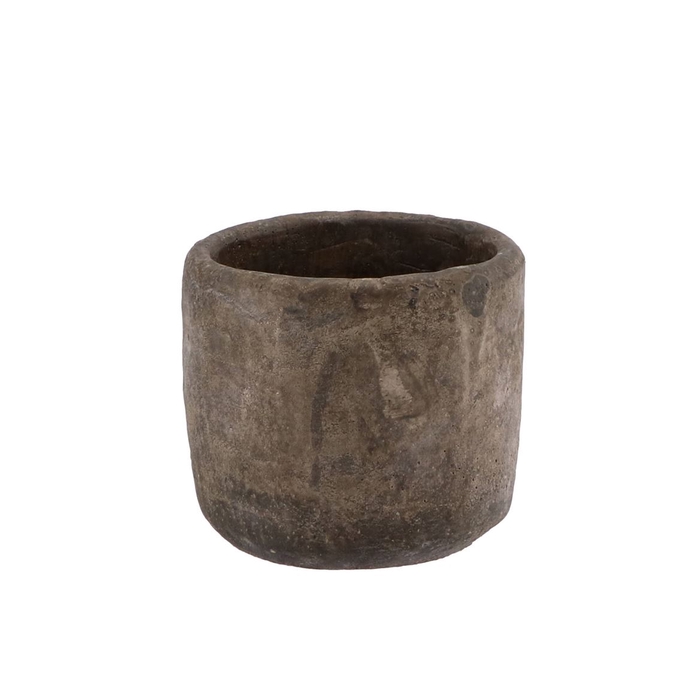 <h4>Iron Stone Grey Pot 12x11cm</h4>