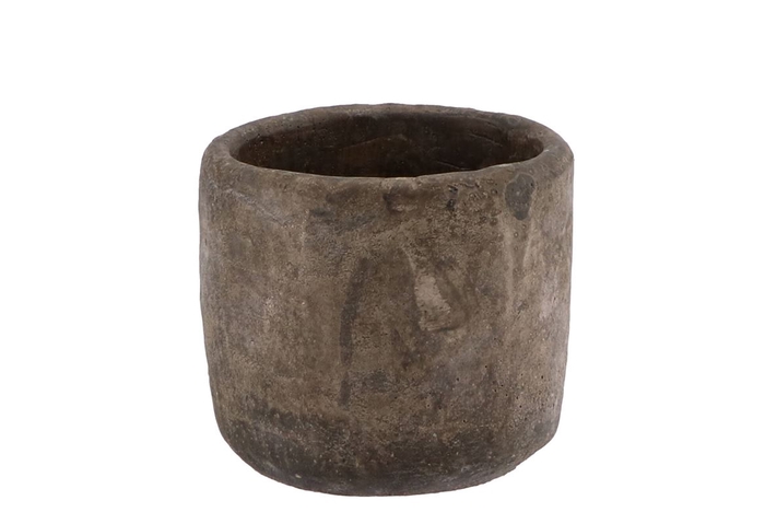 <h4>Iron Stone Grey Pot 12x11cm</h4>