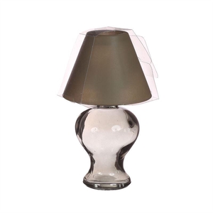 lamp Amber  tealight D.9 h.16 cm gr