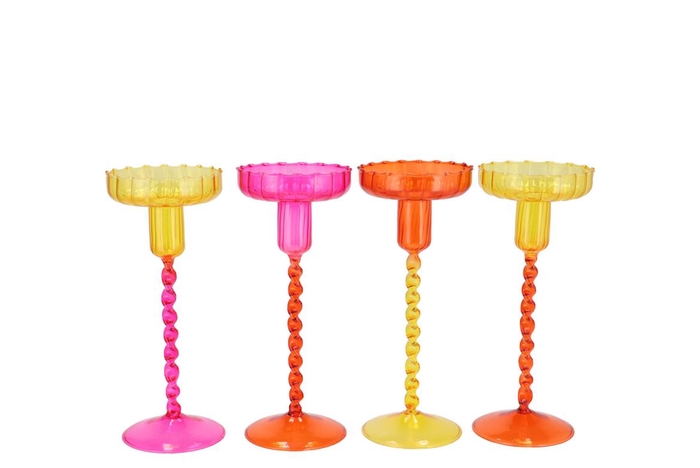 <h4>Jules Dutch Orange Mix Candle Holder Ass 9x17cm</h4>