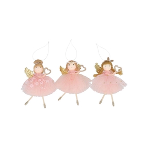 Loulou Jolly Pink Hanger Dancing Girl Ass 14x10x2cm
