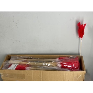 Stick Feather Red 14cm