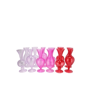 Sunny Dutch Pink Mix Glass Vase Ass 8x8x16cm Nm