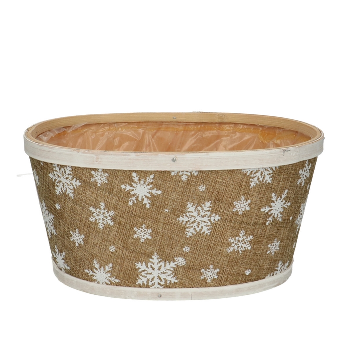 <h4>Christmas Wood snowflake tray 22*18*11cm</h4>