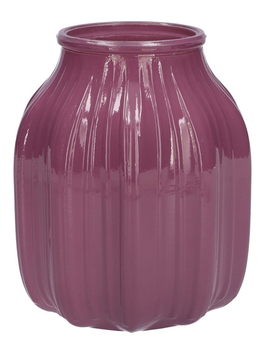 <h4>Vase Suko d8.5/13.8xh16 aubergine m</h4>