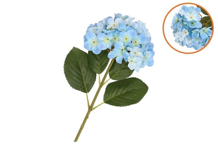 <h4>Silk Hydrangea Blue 23x64cm Nm</h4>
