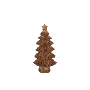 Wonderland Scottish Brown Tree Star 8x6x14cm