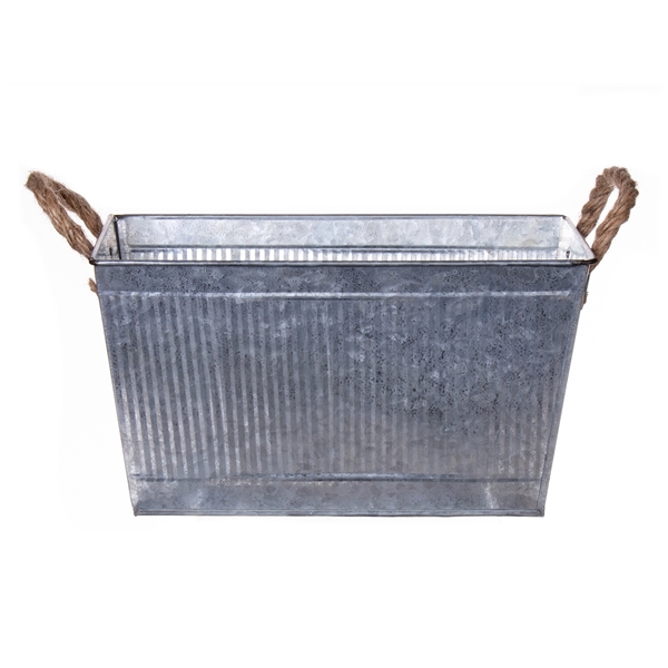 <h4>Planter Jari Lines 24x14x13 zinc</h4>