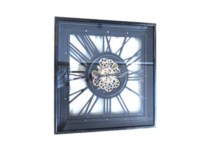 Clock Gear Open 80x80cm A.blck