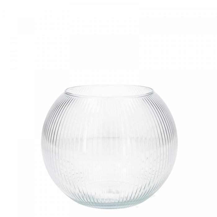 Glass Fishbowl Lines d19/12*15.5cm