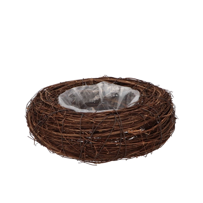<h4>Wreath Elm Branches Planter Brown With Bottom 30cm</h4>