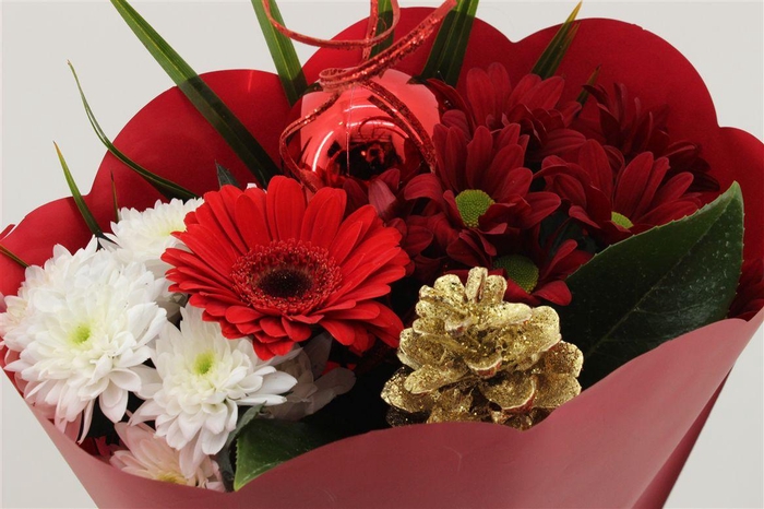 <h4>Boeket Micro Kerst Rood</h4>