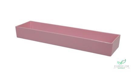 PLASTIC TRAY PINK 42X10,5X5CM