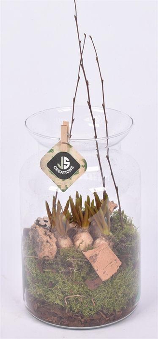 <h4>Glas cilinder met hals 16cm</h4>