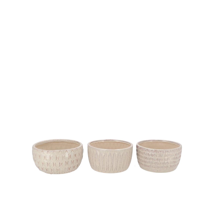 <h4>Paris Offwhite Pot Ass 17x17x9cm</h4>
