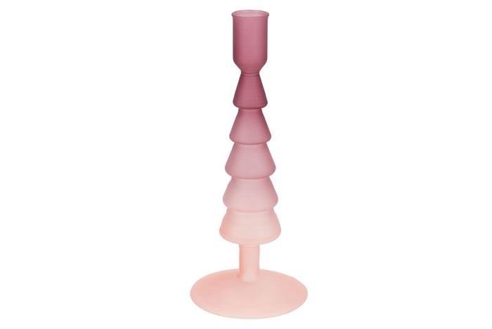 Nova Sweets Pink Candle Holder Tricolor 9x9x22cm N
