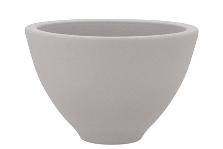 <h4>Vinci Matt Grey Bowl 23x15cm</h4>