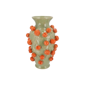 Fruit Mandarin Pistache Vase 24x38cm Nm