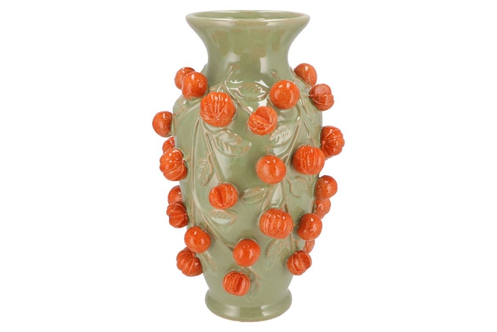 <h4>Fruit Mandarin Pistache Vase 24x38cm Nm</h4>