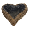 Planter pinar Heart L40cm B40cm Natural