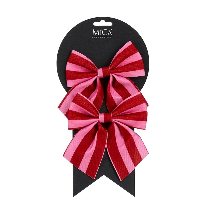 <h4>Christmas Deco bow 13*12cm x2</h4>