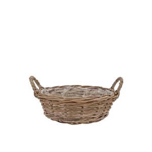 Rattan Ivy Basket Low Ears 25x13cm