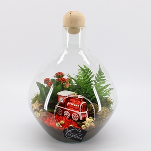 XMAS-24008 Kerst creatie terrarium