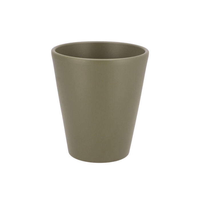 <h4>Ceramic Capers Green Matt Pot Orchid 15cm</h4>