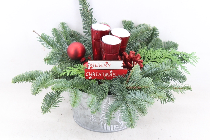 <h4>arr5 Kerst JS - Zink schaal rendier rood</h4>