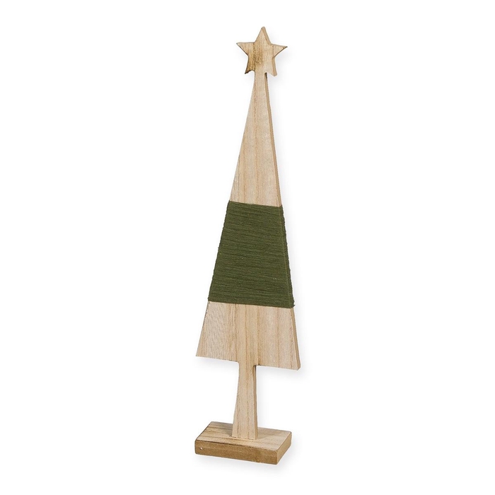 <h4>Christmas Tree wood rope d08*35cm</h4>