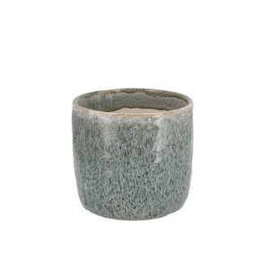 Iron Stone Light Blue Glazed Pot 9x8cm