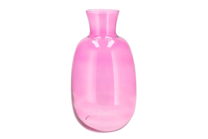 Mira Fuchsia Glass Bottle Tall 21x21x37cm