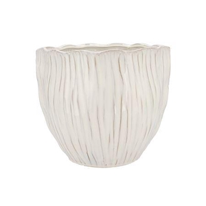 Lima White Pot Round 29x29x25cm Nm