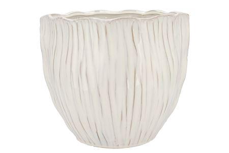 <h4>Lima White Pot Round 29x29x25cm Nm</h4>