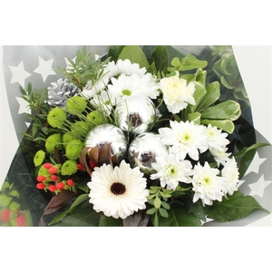 Boeket Germini Kerst Wit