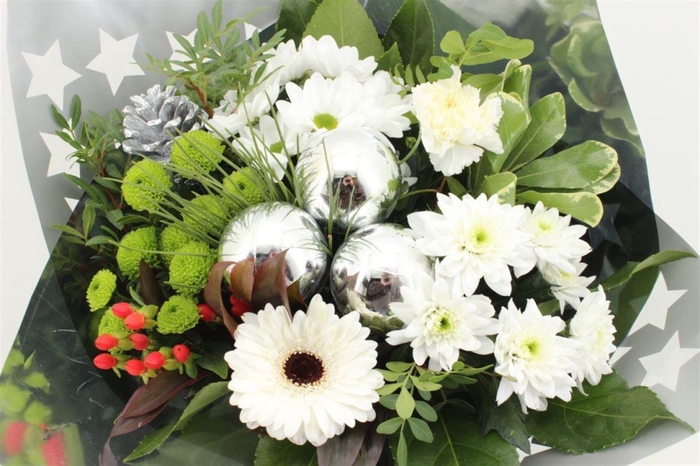<h4>Boeket Germini Kerst Wit</h4>