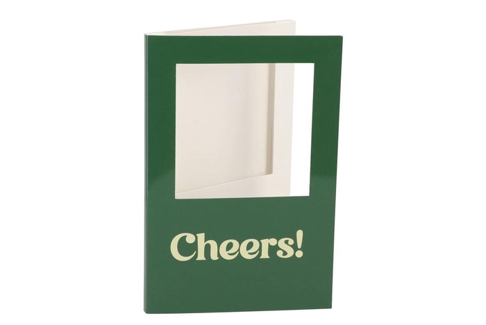 <h4>Gift Tile Card Cheers Green 21x14x1cm</h4>