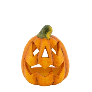 Herfst Theelicht pompoen 10*9*12cm