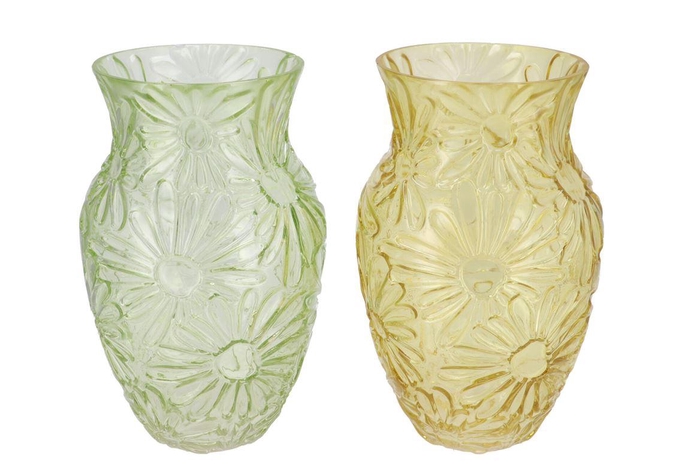 <h4>Lily Green Mix Vase Ass 16x25cm</h4>