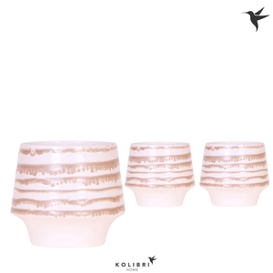 Kolibri Home Moonstone pot white