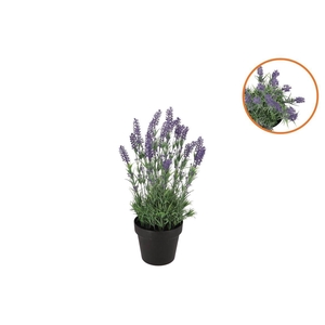 Silk Lavender Purple In Pot S 15x15x20cm