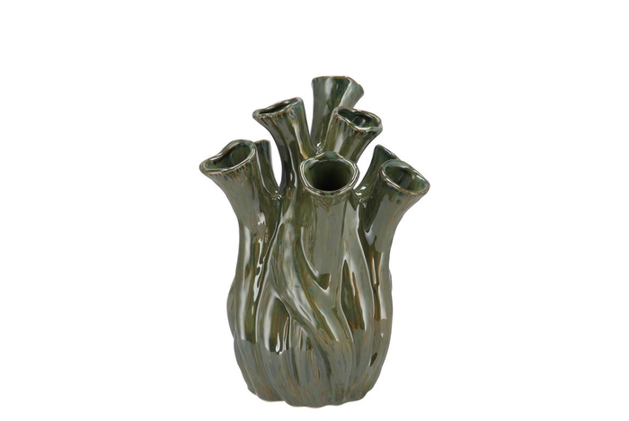 Milou Majestic Green Vase Aglio Organic 18x18x20cm