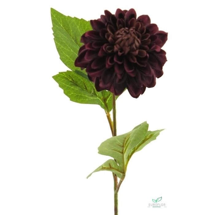 <h4>SILK FLOWERS - DAHLIA GEORGE SPRAY AUBERGINE 50CM</h4>