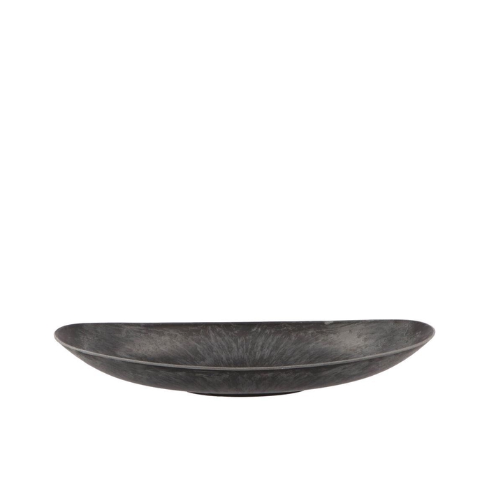 <h4>Melamine Grey Bowl Oval 40x17x6cm</h4>